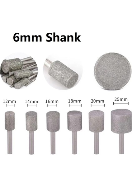 25MM 10 Adet Taşlama Ucu Silindir Elmas Çapak Matkap Ucu 4-12MM Oyma Gravür Sondaj Ağaç Işleme Aleti Öğütücü Aksesuarları (Yurt Dışından) modelleri