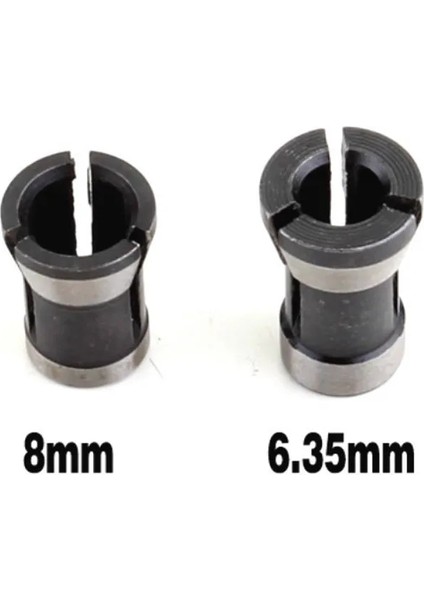 1 Adet 6.35MM 6.35MM 8mm Yüksek Hassasiyetli Collet Chuck Gravür Kırpma Makinesi Elektrikli Yönlendirici Makine Imalatı Için (Yurt Dışından) fırsatları