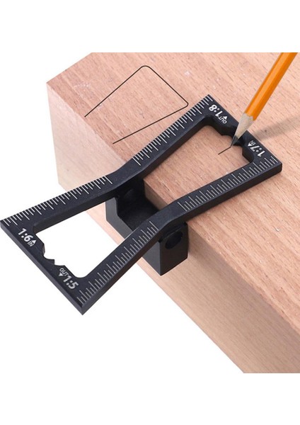 Bir Kırlangıç Marker Alüminyum Alaşımlı Ağaç Işleme Kırlangıç Işaretleme Şablon Aracı Ahşap Eklemler Ölçer El Kesim Ahşap Eklemler Eğimler (Yurt Dışından)