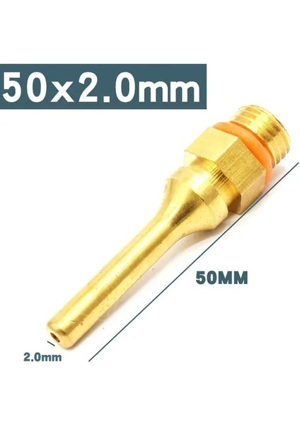 50X2MM Meme Büyük ve Küçük Çaplı Sıcak Tutkal Tabancası Memesi Bakır Ucu Değiştirme Aracı Saf Bakır Uzun Kısa Tutkal Tabancası Memesi Kafası (Yurt Dışından)