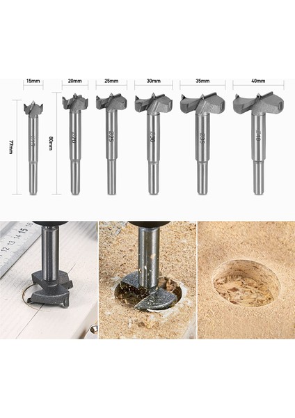 25MM, Yuvarlak 76MM 1 Adet 10-35MM Forstner Sıkıcı Matkap Uçları Ağaç Işleme Kendinden Merkezleme Delik Testere Tungsten Karbür Ahşap Kesici Alet Takımı (Yurt Dışından)