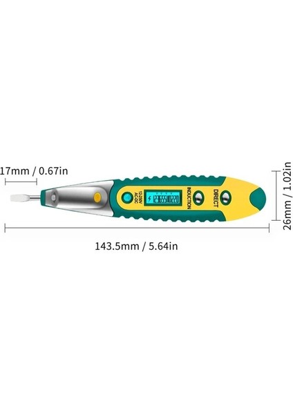 Sarı Gerilim Ölçer Test Cihazı AC/12-250 V Temassız Gerilim Dedektörü Buzzer Alarm Elektrik Test LED El Feneri H Için (Yurt Dışından)