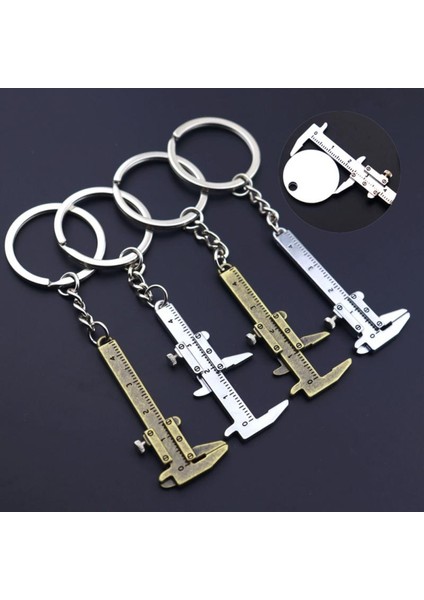 01 Taşınabilir Mini Kumpas Araçları Anahtarlık Alaşım Sürmeli Kumpas Anahtarlık Kumpaslar Ölçme Ölçme Araçları Süsler Cetveller 0-40MM (Yurt Dışından) fırsatları