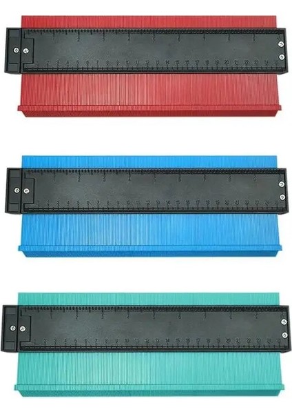 25 cm Mavi 12/25/50 cm Profil Kontur Ölçer Fayans Laminat Kenar Şekillendirme Çoğaltma Ölçer Ahşap Cetvel Inşaat Kontur Ölçme Araçları (Yurt Dışından) indirimleri