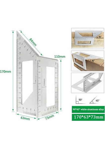 Abs 180 Derece Açı Cetvel Alüminyum Alaşımlı Kare T Şeklinde Kombinasyon Açı Cetvel Çok Fonksiyonlu Açı Cetvel Ağaç Işleme Aracı Ölçme (Yurt Dışından) fırsatları