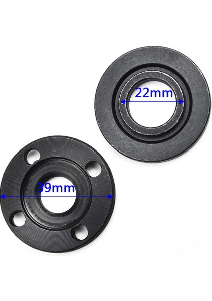 2x Flanş Somunu Seti Araçları M14 Konu Yedek Açı Öğütücü Iç Dış Flanş Somunu Seti Araçları 14MM Mil Konu (Yurt Dışından)