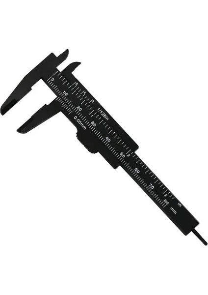 80MM Siyah 80MM 120MM 150MM Dıy Ağaç Işleme Metal Işleme Sıhhi Tesisat Modeli Yapımı Sürmeli Kumpas Açıklık Derinlik Çapı Ölçü Aracı Plastik (Yurt Dışından)