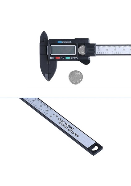 Gümüş LCD Dijital Elektronik Sürmeli Kumpas Ölçer Pürüzsüz Görünüm Mükemmel Işçilik Mikrometre Ölçme Aracı 0-100MM (Yurt Dışından)