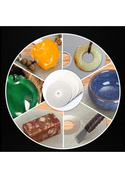 1000 Grit 100MM 80-2000 # Parlatma Taşlama Diski Elmas Kaplı Düz Tur Tekerlek Lapidary Taşlama Parlatma Diski Takı Yeşim Güç Çok (Yurt Dışından)