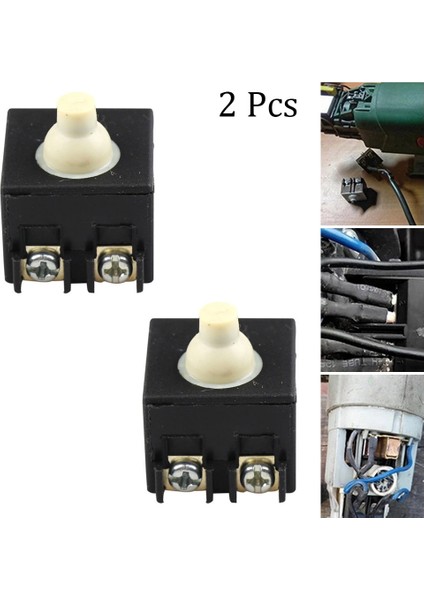 2 Adet 2.5x2.5 cm 250 V 6A Basmalı Düğme Anahtarı Açı Öğütücü Plastik Konut Açı Öğütücü Yedek Anahtarları (Yurt Dışından)
