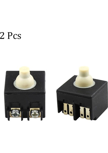 2 Adet 2.5x2.5 cm 250 V 6A Basmalı Düğme Anahtarı Açı Öğütücü Plastik Konut Açı Öğütücü Yedek Anahtarları (Yurt Dışından)