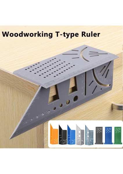Tip G T Tipi 3D 45 + 90 Derece Gönye Açısı Ölçme Kare Ölçer Ağaç Işleme Scribe Mark Hattı Cetvel Marangoz Düzeni Ölçme Araçları (Yurt Dışından) indirimleri