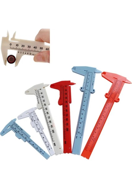 0-80MM Mavi 0-80MM 0-150MM Çift Kurallı Ölçek Plastik Sürmeli Kumpas Ölçme Öğrenci Mini Aracı Cetvel Штангенциркуль 0-100MM (Yurt Dışından) modelleri
