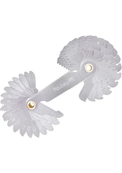 Inç METRIC40PC Ölçme Aracı Metrik Inç Pitch Katlanır 60 ve 55 Derece Vida Konu Ölçer Ölçer Metal 20 Bıçak (Yurt Dışından)