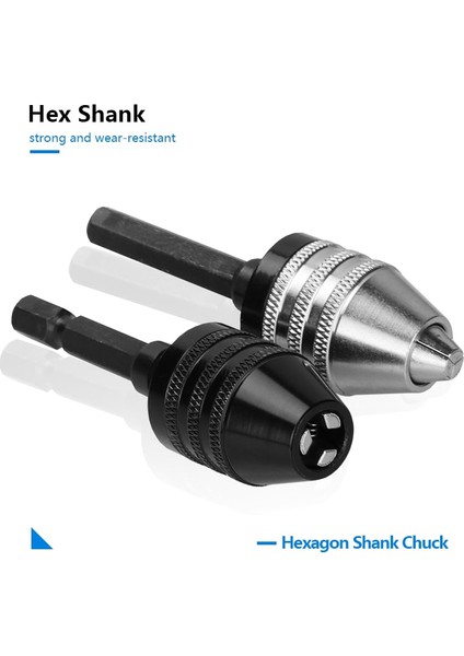 0.3 Ila 3.4mm Chuck Anahtarsız Mini Matkap Chuck Tornavida Darbeli Sürücü Adaptörü Elektrikli Mikro Motor Kelepçesi Mini Chuck Fikstürü Hex Shank Adaptörü (Yurt Dışından)