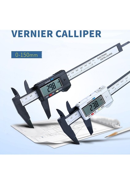Mini Bakır Dijital Kumpas Taşınabilir Elektronik Sürmeli Kumpas Elektronik Kumpas Mikrometre Dijital Cetvel Ölçme Aracı 150MM 0.1mm (Yurt Dışından)
