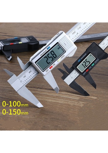 Mini Bakır Dijital Kumpas Taşınabilir Elektronik Sürmeli Kumpas Elektronik Kumpas Mikrometre Dijital Cetvel Ölçme Aracı 150MM 0.1mm (Yurt Dışından)