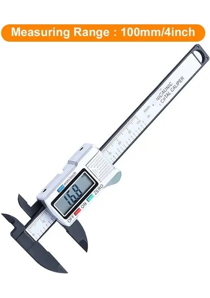 100MM Gümüş 6 Inç Dijital Kumpas Elektronik Sürmeli Kumpas 100MM 150MM Kaliper Mikrometre Dijital Cetvel Ölçme Aracı 0.1mm Ölçer (Yurt Dışından)