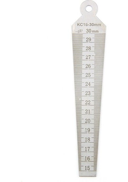 15-30MM Kama Feeler Ölçer Paslanmaz Çelik Çift Taraflı Metrik Inç Boşluk Cetvel Açıklık Cetvel Vana Boşluğu Iç Çap Ölçüm Araçları (Yurt Dışından)