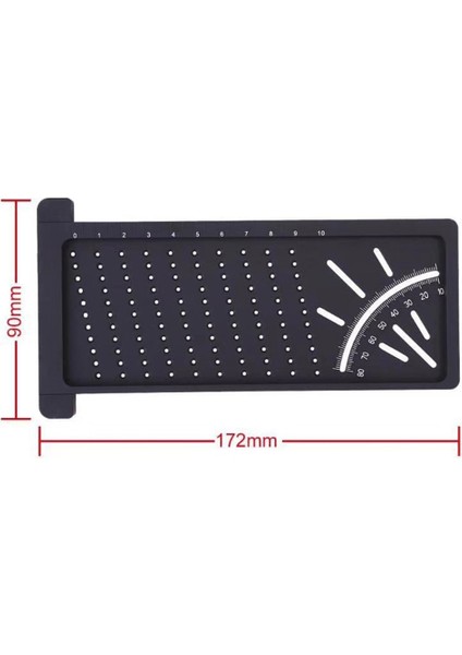 Yeşil T Tipi Plastik Açı Cetvel Ağaç Işleme Scriber Mark Hattı Kumpas Marangoz Hassas Ölçme Aracı Ahşap Metrik Mark Ölçer (Yurt Dışından)
