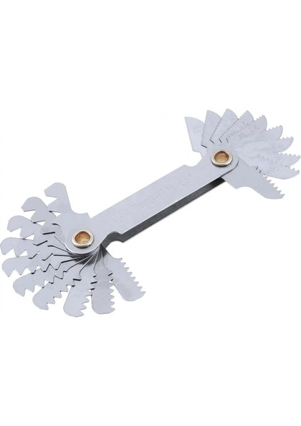 20 Adet/takım Imperial Paslanmaz Çelik Diş Ölçer 55 Derece Vida Pitch Ölçer 4-48 Bıçak Aralığı Endüstriyel Ölçüm Için (Yurt Dışından) fiyatları