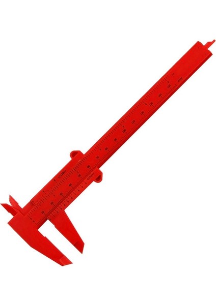 Kırmızı 0-150MM Abs Plastik Sürmeli Kumpas Ölçme Iç ve Dış Çap Aracı Ölçme Kalibre Takı Ölçme Cetveli Trammel (Yurt Dışından)