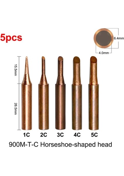 E 1 Adet/5 Adet 900M T Serisi Saf Bakır Havya Ucu Kurşunsuz Kaynak Sting Hakko 936 FX-888D 852D + Havya Istasyonu (Yurt Dışından)