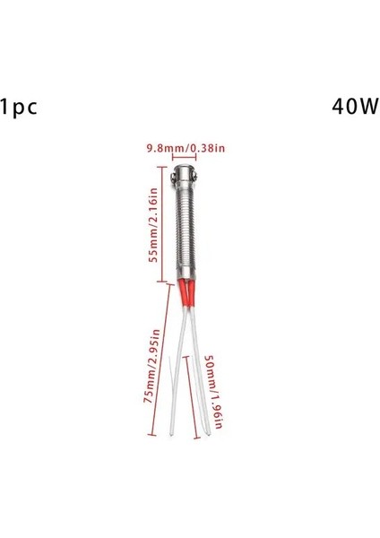 1 ADET-40W Aksesuar Harici Isı Dayanıklı Kaynak Ekipmanları Havya Çekirdek Kaynak Aracı Isıtma Elemanı Değiştirme (Yurt Dışından)