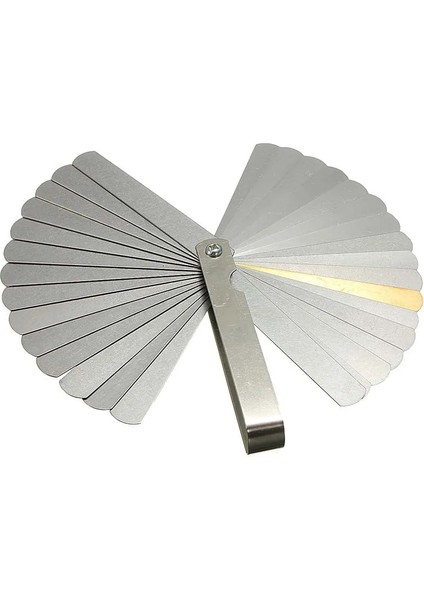 B Tipi 32 Bıçaklı Metrik Kalınlık Ölçer Seti Itici Valf Feeler Ölçer Göstergeleri / Metrik Pirinç Ölçüm Aralığı 0.04MM - 0.88MM (Yurt Dışından)