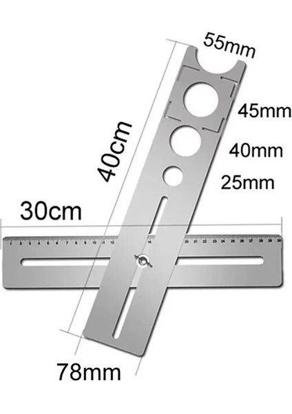 40MM 360 Derece Ayarlanabilir Evrensel Kiremit Mermer Cam Seramik Zemin Delme Delik Araçları Delik Açıcı Bulucu Pozisyon Cetvel Zımba (Yurt Dışından) modelleri