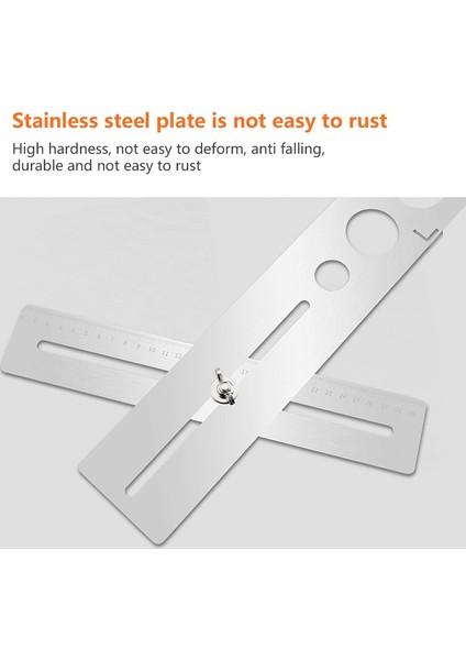 40MM 360 Derece Ayarlanabilir Evrensel Kiremit Mermer Cam Seramik Zemin Delme Delik Araçları Delik Açıcı Bulucu Pozisyon Cetvel Zımba (Yurt Dışından) fırsatları