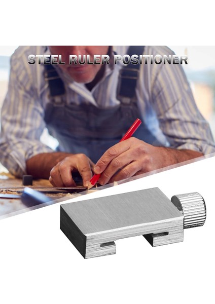 Gümüş 20MM Çelik Cetvel Konumlandırma Bloğu Açı Scriber Çizgi Işaretleme Ölçer Cetvel Bulucu Marangozluk Scriber Ölçme Ağaç Işleme Araçları (Yurt Dışından)