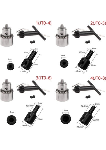 A3 0.3-4mm Monte Hızlı Değişim Chuck Çapı 4/5/6/8mm Jt0 Mikro Motor Matkap Için Elektrik Motor Mili (Yurt Dışından)