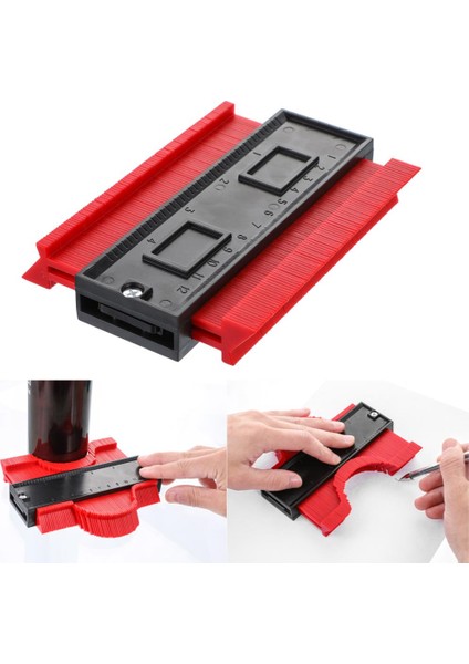 13 Ölçer Plastik Profil Kopya Şekli Ölçer Metre Teksir Standart Ahşap Markalama Döşeme Araçları 12/14/25/50 cm (Yurt Dışından) modelleri