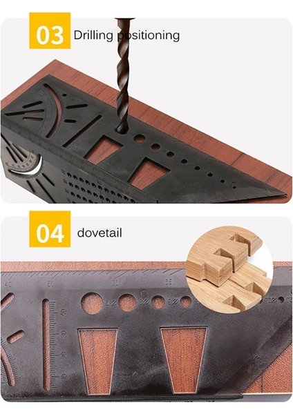 Turuncu Siyah Alüminyum/plastik Çizici Kırlangıç Işaretleme Şablonu Dikey Açı Kalibrasyonu Pratik Kılavuz Işaretleyici Ağaç Işleme Aleti (Yurt Dışından) indirimleri