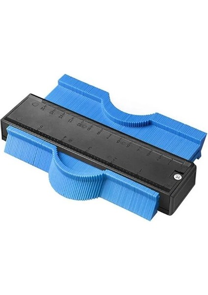 Mavi Sıradan 5 "genişlik Ölçme Aracı Plastik Profil Kopya Ölçer Kontur Ölçer Teksir Standart Ahşap Markalama Aracı Ölçer (Yurt Dışından)