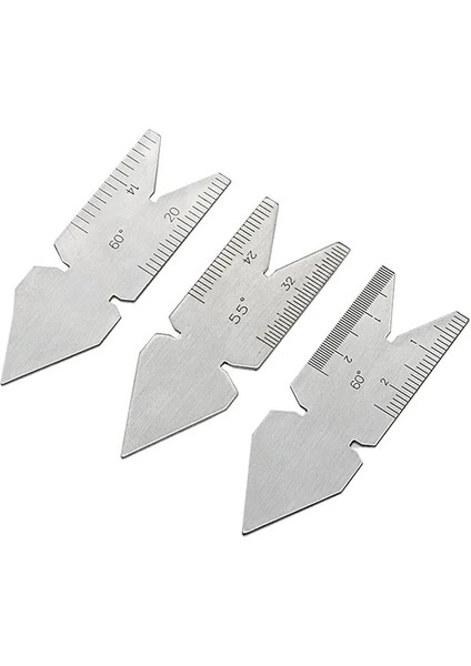 3 Adet Merkez Mastar 4 Adet Vida Dişi Pitch Kesme Ölçer Aracı Set Merkezi Gage 5560 Derece Inç Metrik Ölçme Ölçme Torna Araçları (Yurt Dışından)