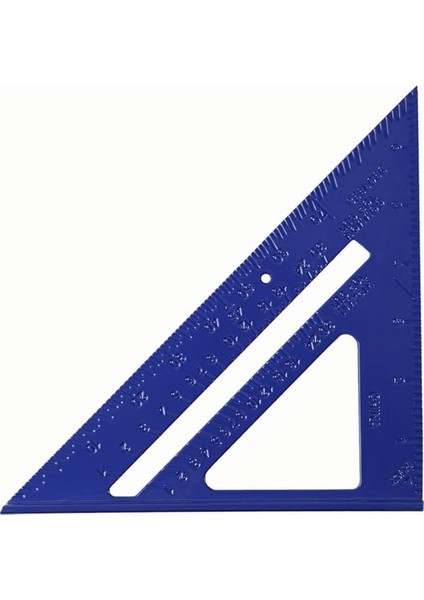 Mavi 7 Inç Metrik Alüminyum Alaşımlı Üçgen Açı Cetvel Iletki Swanson Hız Kare Düzeni Ölçer Ağaç Işleme Ölçüm Aracı (Yurt Dışından)