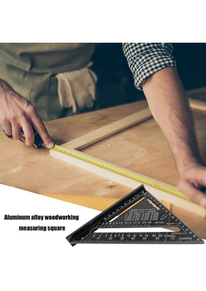 Mavi 7 Inç Metrik Alüminyum Alaşımlı Üçgen Açı Cetvel Iletki Swanson Hız Kare Düzeni Ölçer Ağaç Işleme Ölçüm Aracı (Yurt Dışından) modelleri
