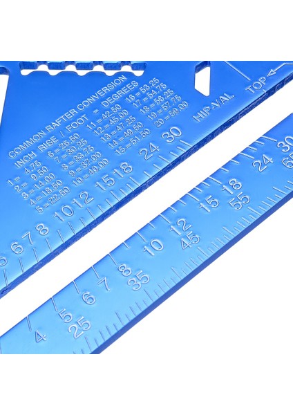 Mavi 7 Inç Metrik Alüminyum Alaşımlı Üçgen Açı Cetvel Iletki Swanson Hız Kare Düzeni Ölçer Ağaç Işleme Ölçüm Aracı (Yurt Dışından) fırsatları