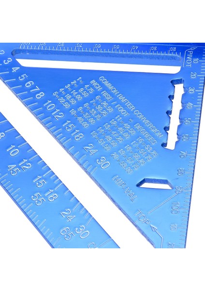 Mavi 7 Inç Metrik Alüminyum Alaşımlı Üçgen Açı Cetvel Iletki Swanson Hız Kare Düzeni Ölçer Ağaç Işleme Ölçüm Aracı (Yurt Dışından) indirimleri