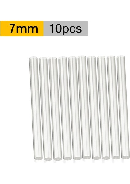 7mm 10 Adet 20 Adet/grup 7mm / 11MM Şeffaf Sıcakta Eriyen Tabanca Tutkal Çubukları Isı Tabanca Tabanca Yapıştırıcı Dıy Araçları Tamir Alaşım Aksesuarları (Yurt Dışından)