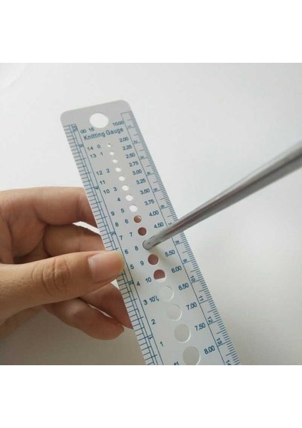 1 Adet 1 Adet Boyutu Örgü Aksesuarları Inç Inç Dikiş Cetveli Plastik Cetvel Iğne Ölçer Boyutu Ölçüm Dikiş Örgü Aracı Göstergeler (Yurt Dışından)