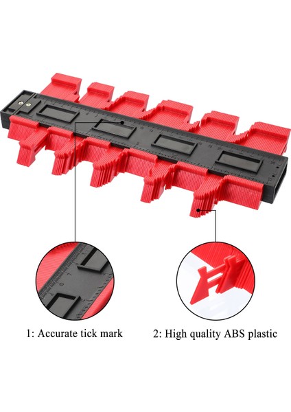 Plastik Profil Kontur Ölçer Hattı Fotokopi Cetveli Kesme Şablonu Inşaat Ağaç Işleme Ölçüm Aleti Seramik Fayans Fayans Aracı (Yurt Dışından) indirimleri