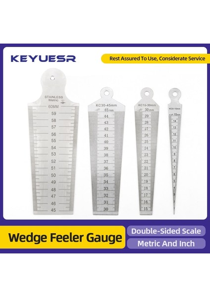 1-15MM Kama Feeler Ölçer Paslanmaz Çelik Çift Taraflı Metrik Inç Boşluk Cetvel Diyafram Cetveli Vana Boşluğu Iç Çap Ölçüm Araçları (Yurt Dışından) modelleri