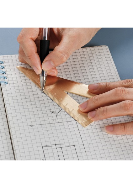 Bronz Sürmeli Kalip Vintage Pirinç Cetvel Üçgen Cetvel Dalga Cetvel Iletki Okul Çocukları Hediye Seti Ölçü Aletleri 10-18 cm Cetvel Kırtasiye Aksesuarları (Yurt Dışından) indirimleri