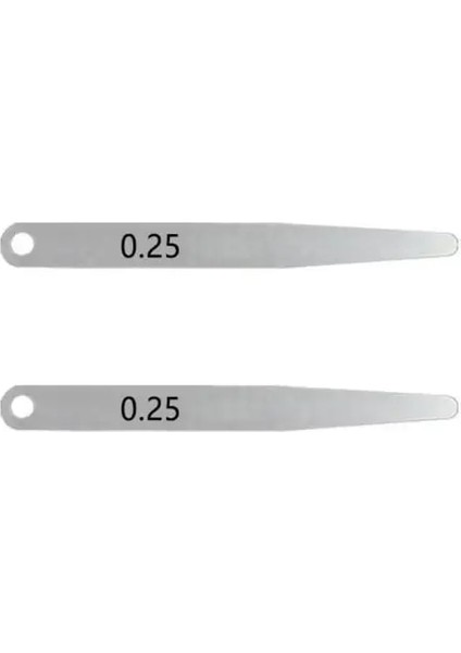 0.25MM 2 Adet Metrik Kalınlık Feeler Ölçer Seti 0.05-0.30MM Boşluk Dolgu Ölçme Aracı Boşluk Genişliği Için Kalınlık Ölçer (Yurt Dışından)
