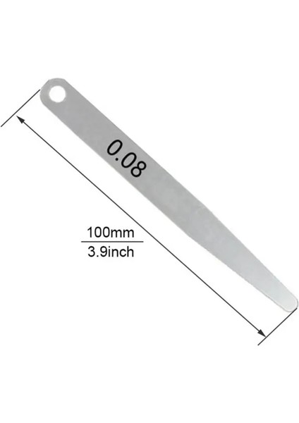 0.25MM 2 Adet Metrik Kalınlık Feeler Ölçer Seti 0.05-0.30MM Boşluk Dolgu Ölçme Aracı Boşluk Genişliği Için Kalınlık Ölçer (Yurt Dışından)