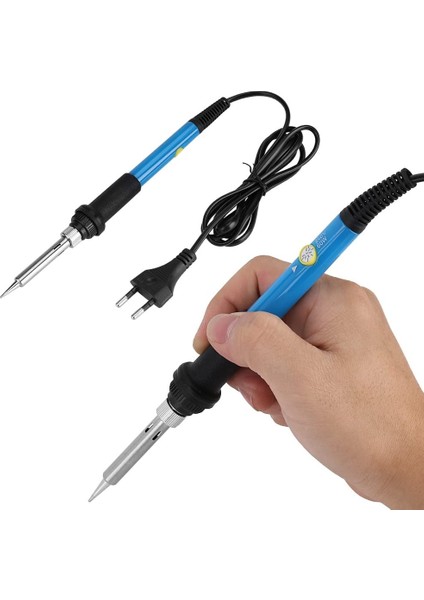 Bakır Ucu Yeni Ayarlanabilir Sıcaklık Elektrikli Havya 220V 60W Kaynak Lehim Rework Istasyonu Isı Kalem Ipuçları Onarım Aracı (Yurt Dışından) fiyatları