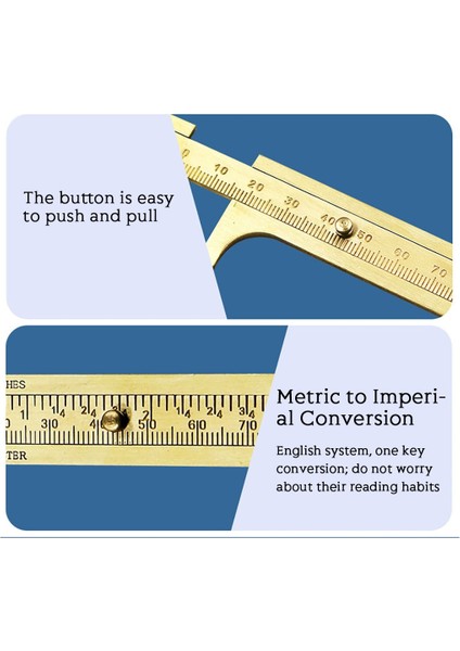 2 Ölçekli 100MM Kaliper Taşınabilir Mini Sürgülü Ölçer Pirinç Sürgülü Cetvel El Ölçme Aracı 100MM Sürgülü Ölçer Probleemloze Ölçer Dijital (Yurt Dışından) indirimleri